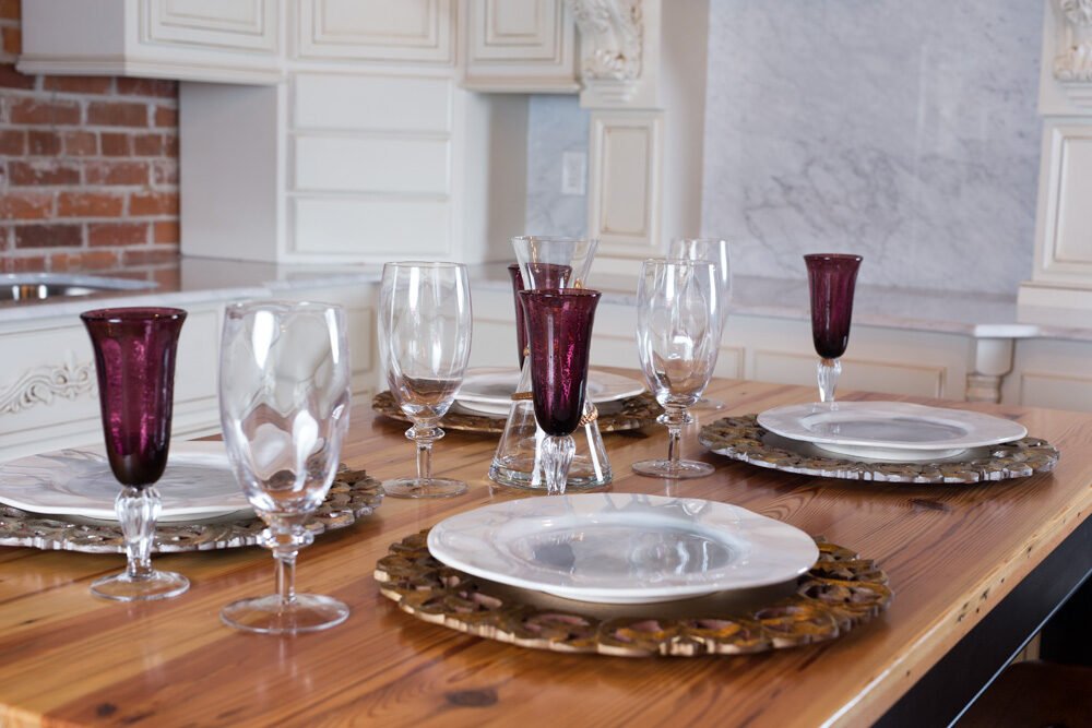 Sunday supper table setting